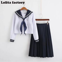 JapaneseKorean Sailor Suit Cosplay Costumes School Uniforms Cute Girls JK Student Clothing TopSkirts LOLITA COSPLAY JKN2101 240530