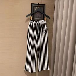 Women's Suits & Blazers Mm Family 24ss Chest Set T-shirtstriped Pants Fashion Casual