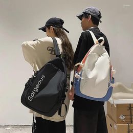 Backpack Fashion Backpacks For Women Men 2024 Large Laptop Computer Korean Canvas Back Pack Sports Bagpack Boy Girl Schoolbag
