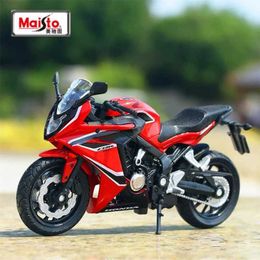 Diecast Model Cars WELLY 1 18 HONDA 2018 CBR650F Alloy Motorcycle Model Diecast Metal Toy Street Racing Motorcycle Model Simulation Childrens Gifts Y240530W81L