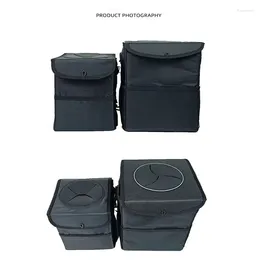 Car Organiser Portable Trash Can Multifunctional Leakproof Waterproof Containing Stuff Storing With Lid Large Capacity