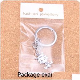 Keychains Lanyards 20Pcs Fashion Keychain 46 42 Mm Death Libra Pendants Diy Men Jewelry Car Key Chain Ring Holder Souvenir For Gift Dr Dhti9