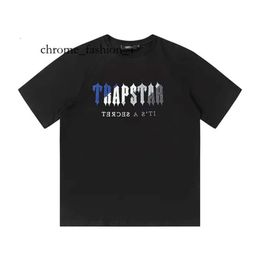 Trapstar Shirt High Quality Mens T-Shirts Designer Shirts Print Letter Luxury Black And White Grey Rainbow Colour Summer Sports Fashion Top Size S-Xl Shirt Trap 839