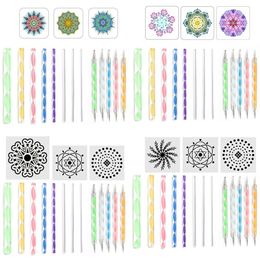 16Pcs/set Art DIY Stone Sculpture Point Drill Pen Clay Ceramic Tool Mandala Dotting Tool