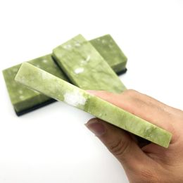 10000# Natural Green Agate Sharpening Stone Fine Grinding Polishing Shaved Bar Whetstone Honing Tool Sharpener Knife Sharpening