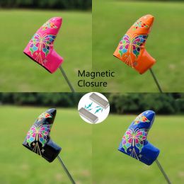 Products Other Golf Products Golf Putter Blade Butterfly Pattern Cute Golf Headcover for Putters with Magnetic Closure Golf Club Head Prote