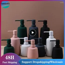 Liquid Soap Dispenser High-temperature Firing Shampoo Lotion Bottle Ceramic Small Conical And Round Shower Gel Simple