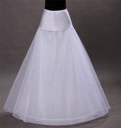 Brand New ALine Petticoats for Formal Wedding Dress Size White Skirt Slip Crinoline Bridal Accessories 1 Hoop Bone Underskir9194744