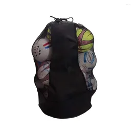 Day Packs Sports Basketball Football Shoulder Mesh Bag Adjustable Strap Extra Large Capacity Holds 15 Balls Net Pack