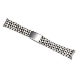Watch Bands 18mm 19mm 20mm Solid Stainless Steel Curved End Jubilee Strap Band Fit For 311F