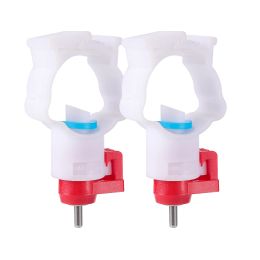 5Pcs Chicken Spring-loaded Nipple Drinking Feeder Automatic Poultry Spring Water Nipples For Chicken Duck Hen Water Fountain