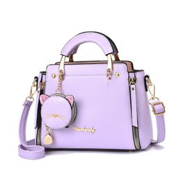 HBP Cute Handbags Purses Totes Bags Women Wallets Fashion Handbag Purse PU Lather Shoulder Bag Purple Color 250D