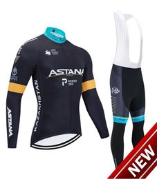 Astana Winter Cycling Jersey 2021 Pro Team Men Women Thermal Fleece Cycling Clothing Mtb Bike Jersey Bib Pants Kit Ropa Ciclismo 6514800