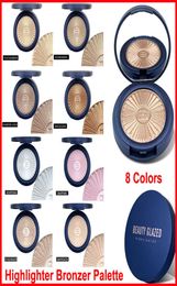 Beauty Glazed Highlighter Powder Palette Bronzer Contour Glow Eyeshadow Blusher Makeup Face Shimmer Skin Brighten Illuminator 8 Co4445996