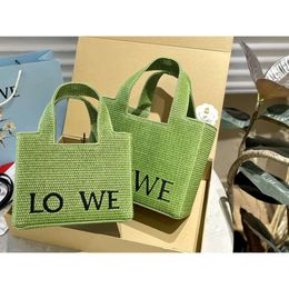 woman Straw Woody Beach Designer Handbag Tote Bags Women's Fashion High Quality Shoulder Large Capacity Shopping Two Color Bag