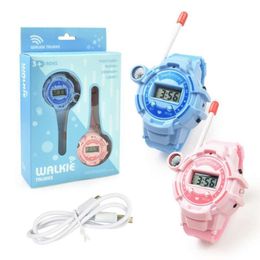 Kids Electronic Walkie Talkies Watch Toy Smart Wireless Interphone Christmas Birthday Gift For Boys Play House Games
