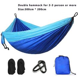 Hammocks Dropshipping arachute Hammock Camping Survival garden swing Leisure travel Portable outdoor furniture H240530 6GPC