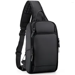 Waist Bags Outdoor Sport Sling Bag Crossbody With USB Charging Port Shoulder Chest Daypack For Men 1212