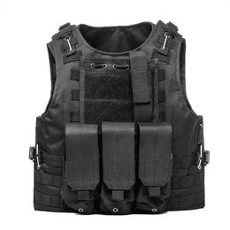 Tactical Vest Airsoft Assault Molle Vests Equipment Outdoor Clothing CS Sports Hunting Camouflage Vest Combat Waistcoat 240529