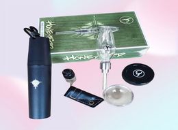 Honeybird Glass Dab Kit Smoking Straw Pipe with 510 Thread Quartz Titanium Ceramic Nail Tips Available Dabber Heating Rig 1Pcs Sal4851935