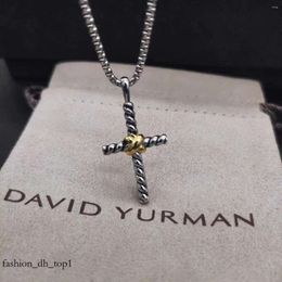david yurma Pendant Necklaces HSC David Youman Cross Necklace Zircon Punk Fashion Design Women Men 36