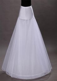 Brand New ALine Petticoats for Formal Wedding Dress Size White Skirt Slip Crinoline Bridal Accessories 1 Hoop Bone Underskir7181877