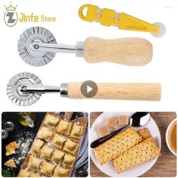 Baking Tools Plastic Tool Pull Net Wheel Pizza Pastry Lattice Roller Cutter Kitchen Ravioli Maker Cutters Square Round Cutting