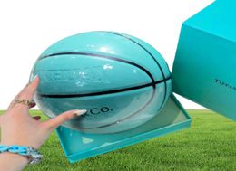 Balls Basketball Blue No 7 Adult Personality Wearresisting Cool Nonslip Soft Leather Teenagers Outdoor Gift 2303036007992