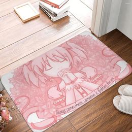 Carpets Pink Puella Magi Madoka Magica Anime Bath Mat Rug Home Doormat Kitchen Carpet Outdoor