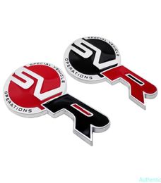 Car Styling Metal Emblem Stickers Auto Badge Decals Decor for SVR Logo for Range Rover Discovery Aurora IR4 Defender7536952