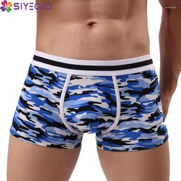 Underpants Camouflage Sexy Men Underwear Print Cotton Breathable Cueca Boxer Boxershorts Slips Hombre Panties Gay