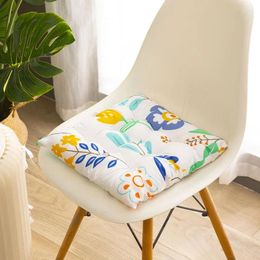Pillow Four Season Home Dining Chair Modern Style Thicken Breathable Dormitory Office Sedentary Seat Tatami Mat