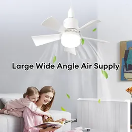 Ceiling Fan With Lighting Lamp E27 Converter Base Remote Control For Bedroom Living Home Silent 3 Speeds AC 85V-265V