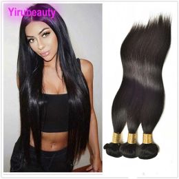 Wefts Indian 1030inch Silky Straight Human Hair Extensions Natural Colour Virgin Hair Extensions Weaves 1030inch 3 Bundles
