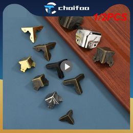 1/2PCS Antique Corner Brackets Metal Box Wooden Notebook Albums Four Sides Corner Guard Protectors Decorative Hardware