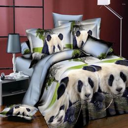 Bedding Sets 37 4Pcs/Set 3D Animal Pattern Printing Quilt Cover Pillowcases Bed Sheet Set