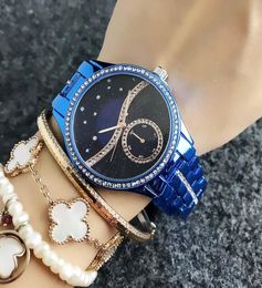 Fashion M crystal design Brand Watches women039s Girl Metal steel band Quartz Wrist Watch M743288152