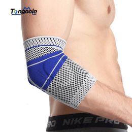 Zooboo Silicone Elbow Pads Tennis Sports Baskeball Volleyball Support Pressure Arm Sleeve Crossfit Weightlifting Brace 240522