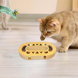 Cat Scratching Board Corrugated Game Box For Indoor Cats Cardboard Scratcher Pad In Double-Sided Design For Relieves Boredom