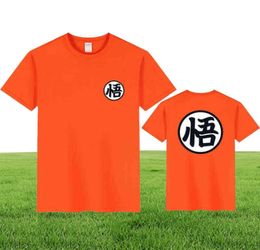 2021 New Summer T Shirts Goku Costume Cosplay Short Sleeve Tshirt Japan Anime Print TShirt Women Cotton Men039s Clothing Top T3005844
