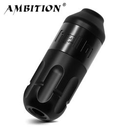 Ambition Rotary Tattoo Machine Stroke 4.0mm Permanent Makeup Pen Coreless Motor Grip RCA Interface For Body Art 240511