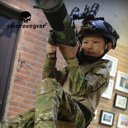 EMERSONGEAR Tactical Helmet Cover For Child Head Protective Gear Kid Headwear Airsoft Hunting Outdoor Cycling Extreme Sports ABS