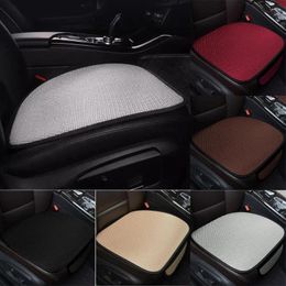 Car Seat Covers Cushion Cool Ice Silk Auto Interior Accessorie Front Anti-slip Mat Four-season Breat Y6p5