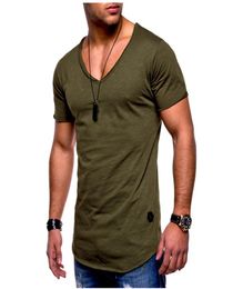 Designer Men039s T Shirts Summer Casual Tees Tops Men Short Sleeve TShirts VNeck Casual Men039s Cotton TShirt Slim Fit T S4186593