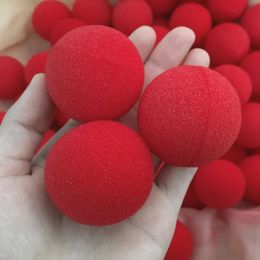 10pcs Clown Nose Sponge Ball Halloween Cosplay Props Red Clown Nose Stage Performance Party Decor Festival Make Up Accessories