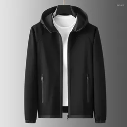 Men's Jackets Comfortable Casual Change Season Just Need Men Spring High Fashion Light Stretch Hooded Jacket