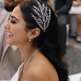 Jewellery A254 Rhinestone Headband for Women Tiara Bridal Headpiece Headwear Wedding Hair Accessories Princess Crown Queen Diadem 240130