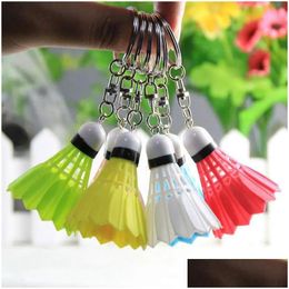Keychains Lanyards 60Pcs Badminton Keychain Sports Pendant Bag Game Souvenir Keyring 240320 Drop Delivery Fashion Accessories Dhhfx