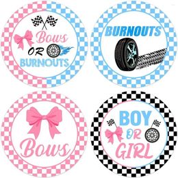 Party Decoration Gender Revealing Stickers For Game Round Voting Sticker Baby Shower Supplies Blue And Pink 24PCs