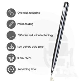 Digital Voice Recorder Digital voice recorder pen professional audio recording WAV rechargeable sound dictionary long-term recording device MP3 player d240530